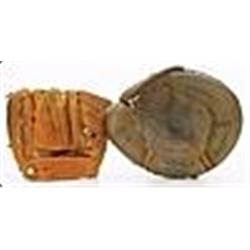 Yogi Berra & Mickey Mantle Autographed Gloves (2) (JSA)