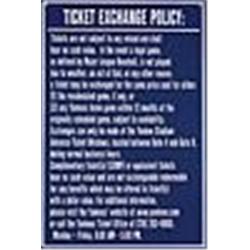Yankee Stadium "Ticket Exchange Policy" Concourse Sign (Yankees-Steiner LOA)