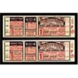 Two 1940 World Series Game One Full Unused Tickets (2)