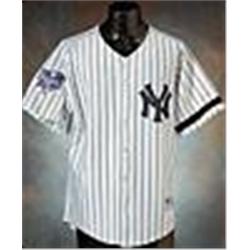2000 Shane Spencer New York Yankees Game-Used World Series Home Pinstripe Jersey (Yankees-Steiner LO