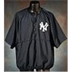 2006 Bernie Williams New York Yankees Batting Practice Worn Cage Jacket (Yankees-Steiner LOA)