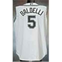Circa 2003 Rocco Baldelli Tampa Bay Devil Rays Game-Used Home Jersey (Rookie Era)