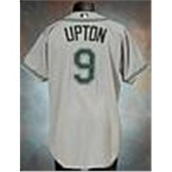 2004 BJ Upton Rookie Tampa Bay Devil Rays Game-Used Road Jersey