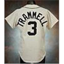1981 Alan Trammel Detroit Tigers Game-Used Home Jersey