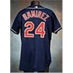 2000 Manny Ramirez Cleveland Indians Game-Used Navy Alternate Jersey (Indians Charities LOA)