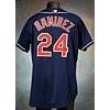 Image 1 : 2000 Manny Ramirez Cleveland Indians Game-Used Navy Alternate Jersey (Indians Charities LOA)