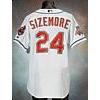 Image 1 : 2004 Grady Sizemore Rookie Cleveland Indians Game-Used Home Jersey (Indians Charities LOA)