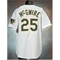 1993 Mark McGwire Oakland Athletics Game-Used Home Jersey