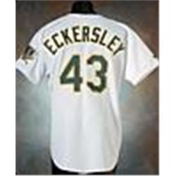 1993 Dennis Eckersley Oakland Athletics Game-Used Home Jersey