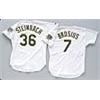 Image 1 : 1993 Terry Steinbach & Scott Brosius Oakland Athletics Game-Used Home Jerseys (2)