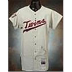 1969 Johnny Roseboro Minnesota Twins Game-Used & Autographed Road Flannel Jersey (JSA)