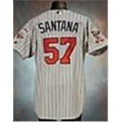 2000 Johan Santana Rookie Minnesota Twins Game-Used Road Jersey