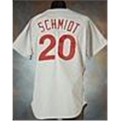 1989 Mike Schmidt Philadelphia Phillies Game-Used & Autographed Road Jersey - Final Jersey Worn (JSA