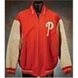 Late 1940s Philadelphia Phillies Cold Weather Worn Dugout Jacket