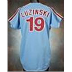 1977 Greg Luzinski Philadelphia Phillies Game-Used Road Jersey