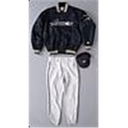 Circa 1996 Jeff Bagwell Houston Astros Game-Used Dugout Jacket, Cap, & Pants (3)