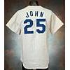 Image 1 : 1977 Tommy John Los Angeles Dodgers Game-Used & Autographed Home Jersey (JSA)