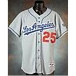 2003 Rickey Henderson Los Angeles Dodgers Game-Used Road Jersey (Team Letter)