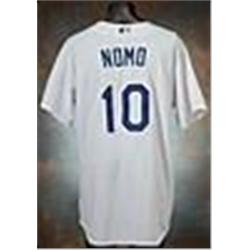 2004 Hideo Nomo Los Angeles Dodgers Game-Used Home Jersey