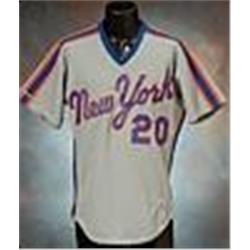 1987 Howard Johnson New York Mets Game-Used Road Jersey