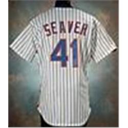 1990 Tom Seaver New York Mets Coaches Worn & Autographed Home Jersey (JSA)