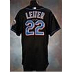 2003 Al Leiter New York Mets Game-Used & Autographed Black Alternate Jersey (JSA)