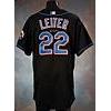 Image 1 : 2003 Al Leiter New York Mets Game-Used & Autographed Black Alternate Jersey (JSA)