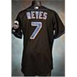 2006 Jose Reyes New York Mets Game-Used & Autographed Black Alternate Jersey (Mets-Steiner LOA)