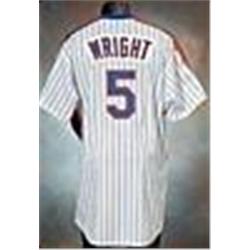 2006 David Wright New York Mets Game-Used 1986 Throwback Home Pinstripe Jersey (Mets-Steiner LOA)