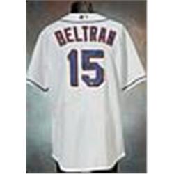 2006 Carlos Beltran New York Mets Game-Used Home White Jersey (Mets-Steiner LOA)