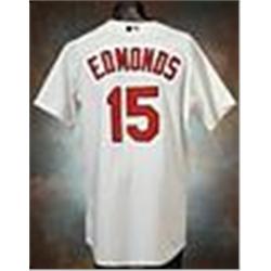 2004 Jim Edmonds St. Louis Cardinals Game-Used Home Jersey