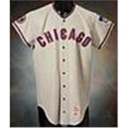 1968 Vic LaRose Chicago Cubs Game-Used Road Flannel Jersey