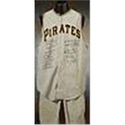 1960 George Witt Pittsburgh Pirates Team Autographed Game-Used World Series Uniform (2) (JSA) (Witt 