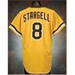 1980 Willie Stargell Pittsburgh Pirates Game-Used & Autographed Home Jersey (JSA)