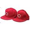 Image 1 : Lot of Two Pete Rose Cincinnati Reds Game-Used & Autographed Caps (2) (JSA)