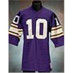 Late 1970s Fran Tarkenton Minnesota Vikings Game-Used Purple Mesh Jersey