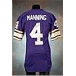 1985 Archie Manning Minnesota Vikings Game-Used & Autographed Purple Mesh Jersey (JSA)