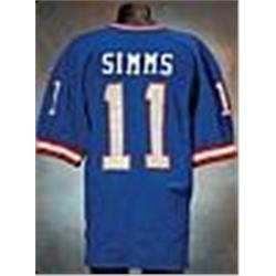 1988 Phil Simms New York Giants Game-Used Blue Mesh Jersey