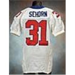 2000 Jason Sehorn New York Giants Game-Used White Mesh Jersey