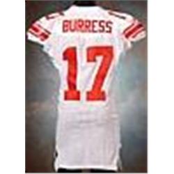 2006 Plaxico Burress New York Giants Game-Used White Mesh Jersey