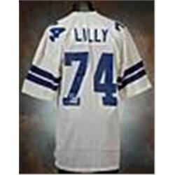 Early 1970s Bob Lilly Dallas Cowboys Game-Used White Mesh Jersey