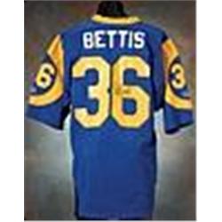 1993 Jerome Bettis Rookie Los Angeles Rams Game-Used & Autographed Blue Mesh Jersey (JSA)