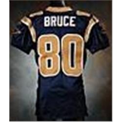 2003 Isaac Bruce St. Louis Rams Game-Used & Autographed Blue Mesh Jersey (JSA)