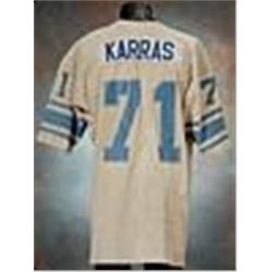 Early 1970s Alex Karras Detroit Lions Game-Used White Mesh Jersey