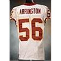 9/23/2003 Lavar Arrington Washington Redskins Game-Used White Mesh Jersey (Photomatch)