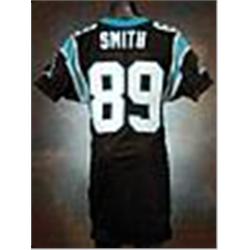 2006 Steve Smith Carolina Panthers Game-Used Black Mesh Jersey