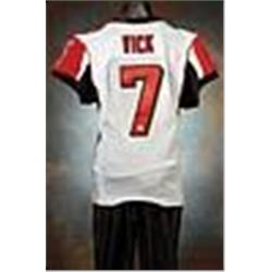 12/10/06 Michael Vick Atlanta Falcons Game-Used & Autographed White Mesh Jersey & Pants (2) (JSA)