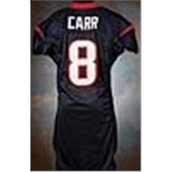 2004 David Carr Houston Texans Game-Used Blue Mesh Jersey