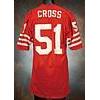 Image 1 : Circa 1976 Randy Cross San Francisco 49ers Game-Used Red Mesh Jersey (Rookie Era)