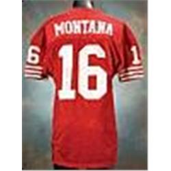 Circa 1990 Joe Montana San Francisco 49ers Game-Used & Autographed Red Mesh Jersey (JSA)